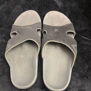 Spenco Women's Gray Slide Sandals W11